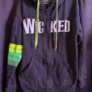 Adult Wicked Black and Green Hoodie